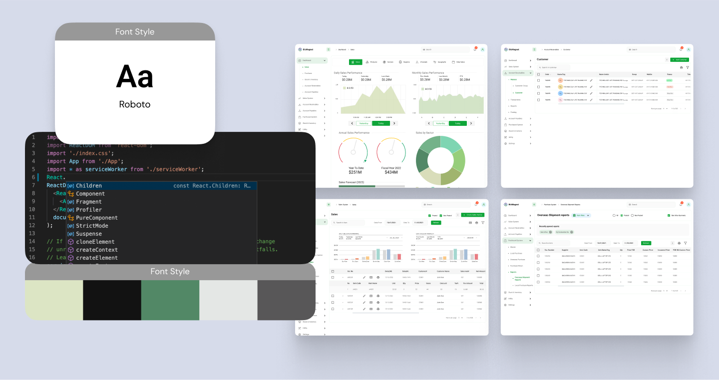 BizMagnet ERP design 1